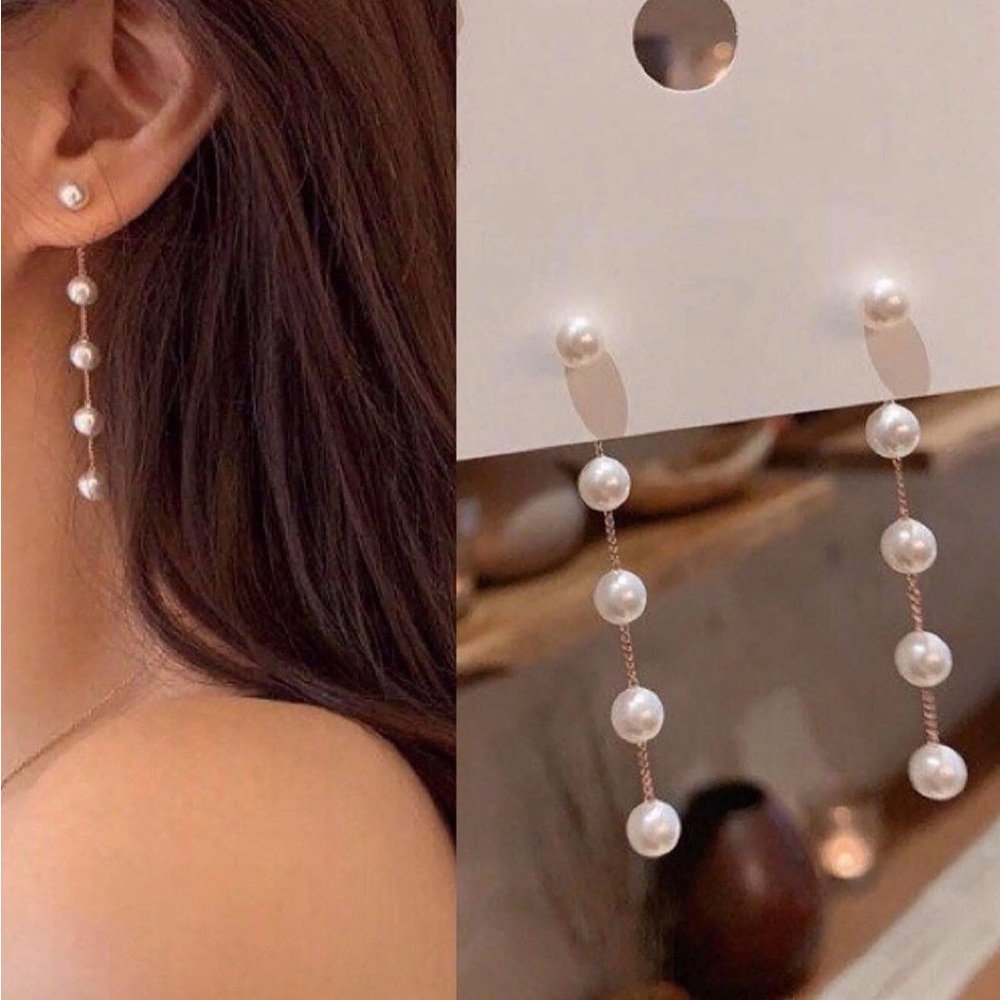 Elegant Pearl Drop Earrings